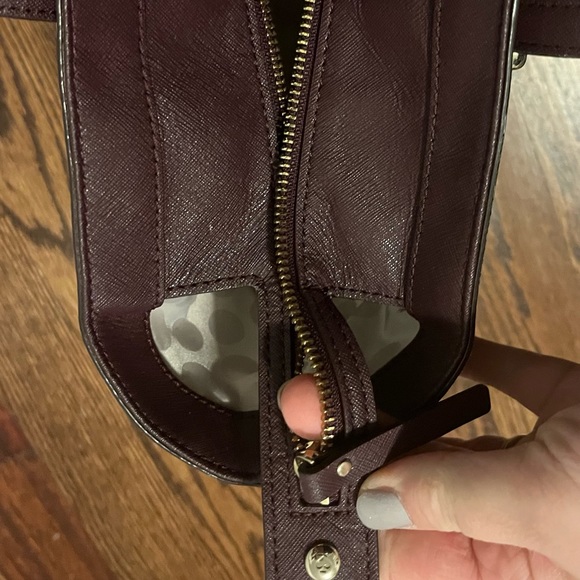 Kate Spade plum coloured tote - Picture 7 of 9